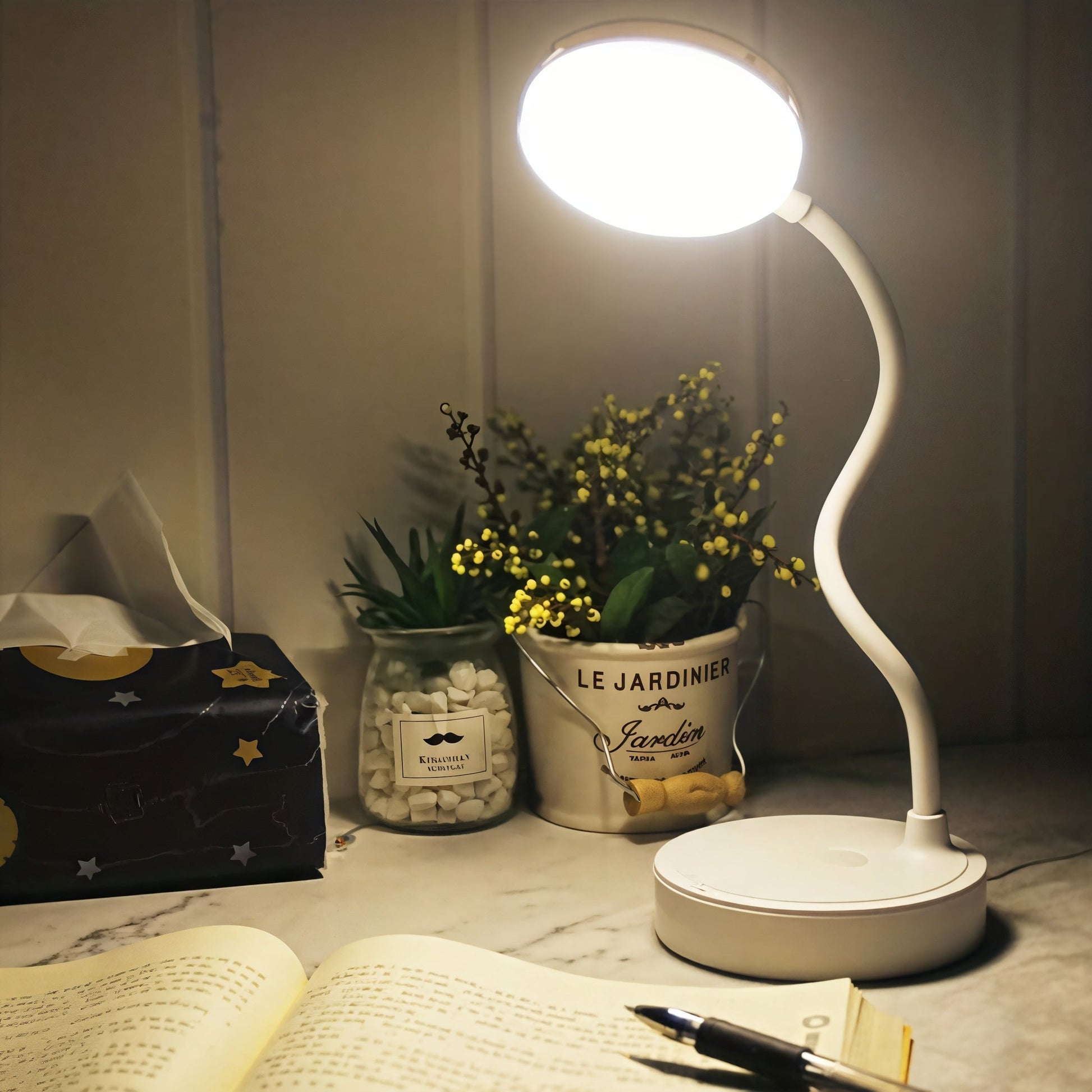 Moderne LED Leselampe Touch Steuerung – Sanfte Beleuchtung Für Entspanntes Lesen 0