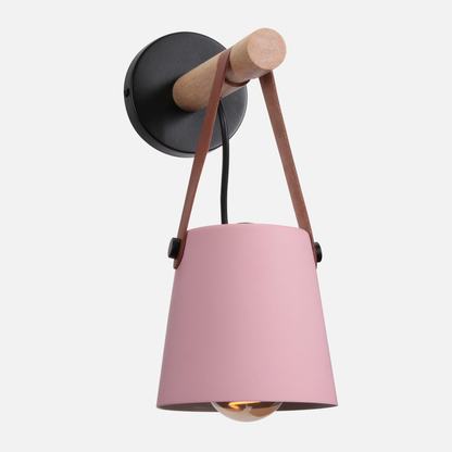 Moderne Wandlampe Holz Mit Lederriemen – Elegantes Licht Für Ihr Zuhause 14