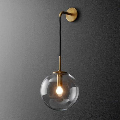 Moderne Wandleuchte Mit Hängender Glaskugel – Einladendes Licht Für Ihr Zuhause 0