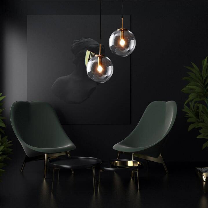 Moderne Wandleuchte Mit Hängender Glaskugel – Einladendes Licht Für Ihr Zuhause 2