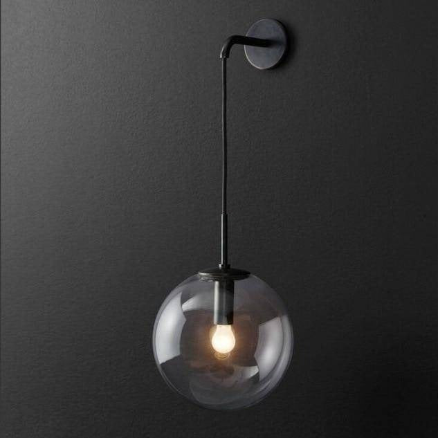 Moderne Wandleuchte Mit Hängender Glaskugel – Einladendes Licht Für Ihr Zuhause 3
