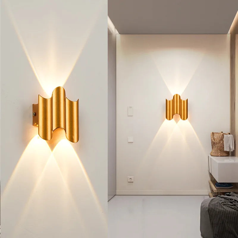 Moderne Wasserdichte Aluminiumwandlampe – Stilvolle Außenbeleuchtung für Einladendes Ambiente 0