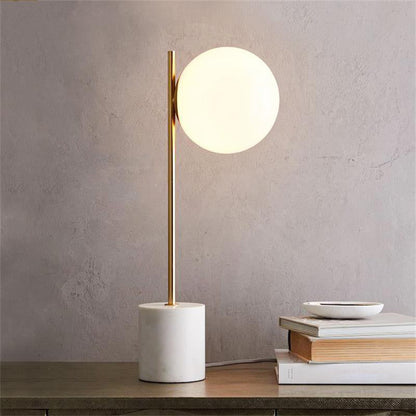 Moderne Weiße Tischlampe Mit Marmorsockel – Elegantes Licht Für Ihr Zuhause 4