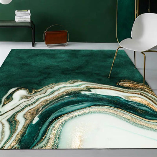 Moderner Grüner Schlafzimmerteppich – Eleganz Für Jeden Raum 0