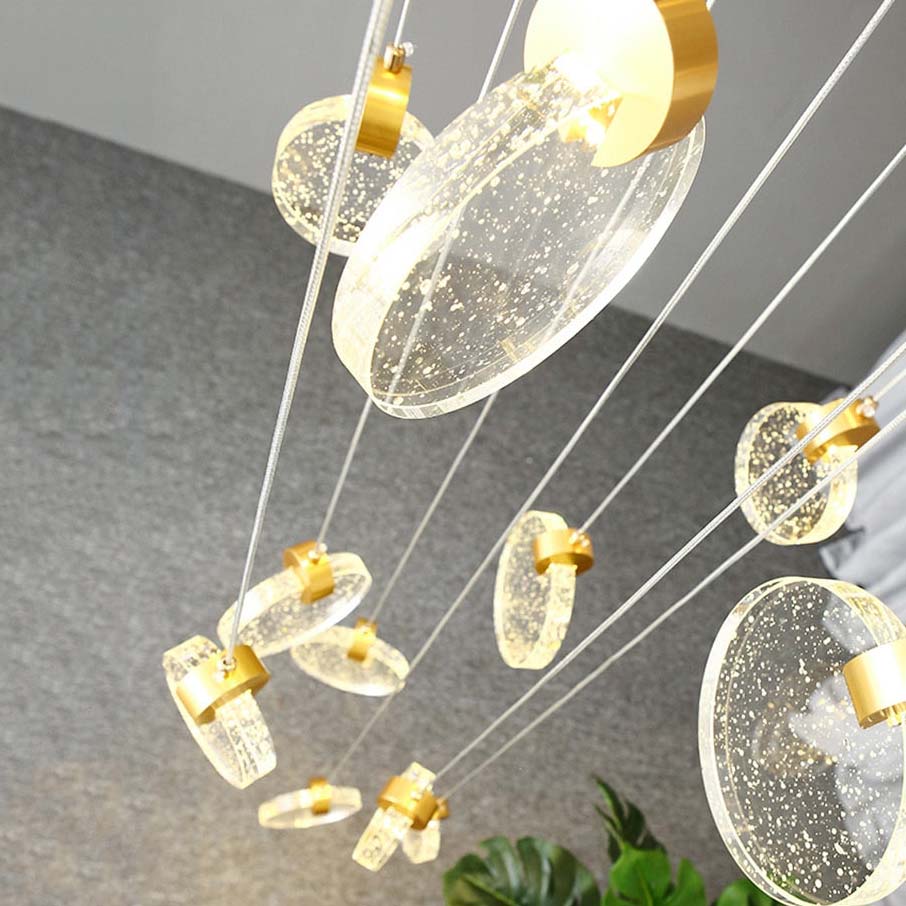 Moderner Wohnzimmer-Kronleuchter Goldstahl – Elegantes Licht Für Stilvolle Räume 3