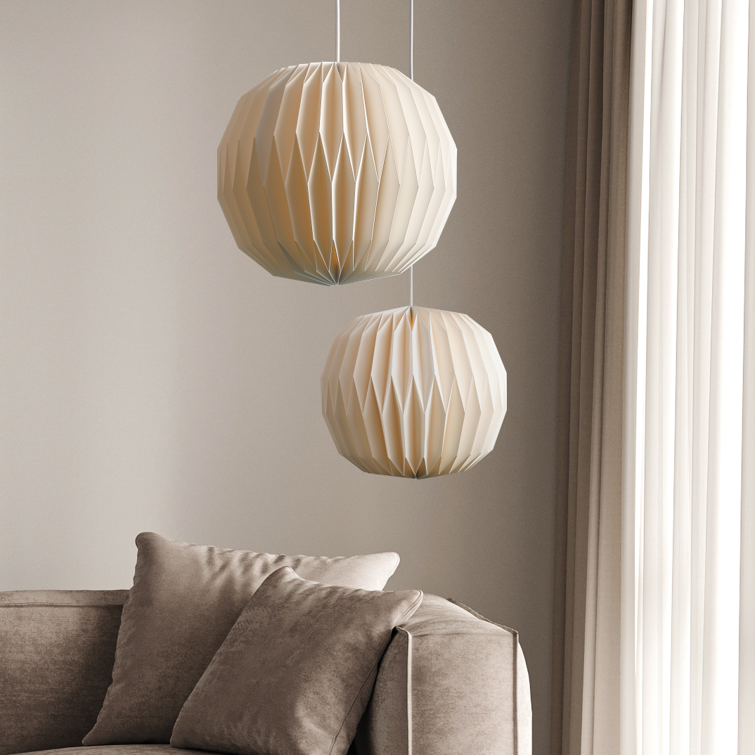 Mond Pendelleuchte Rund – Elegantes Lichtspiel für Ihr Zuhause 3