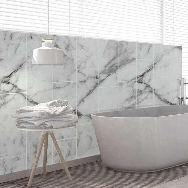 Mosaikwand- und Bodenfliesen PVC – Elegante Marmoroptik Für Stilvolle Räume 2