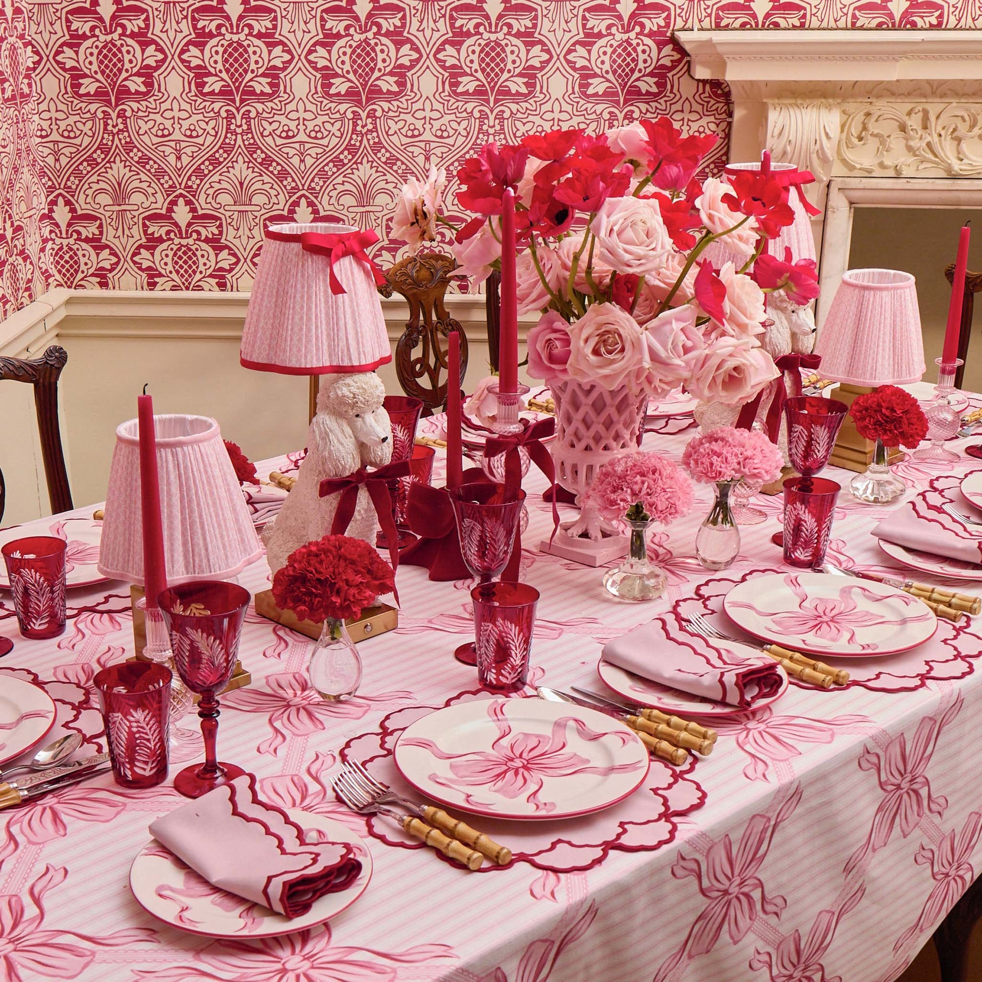 Mrs. Alice Servietten Set Pink Rot – Elegante Akzente Für Romantische Anlässe 4