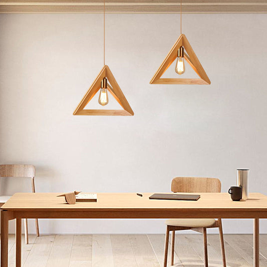 **NORDICFRAME HÄNGELAMPE MIT HOLZRAHMEN** – Stilvolles Geometrisches Design für Ihr Zuhause 0