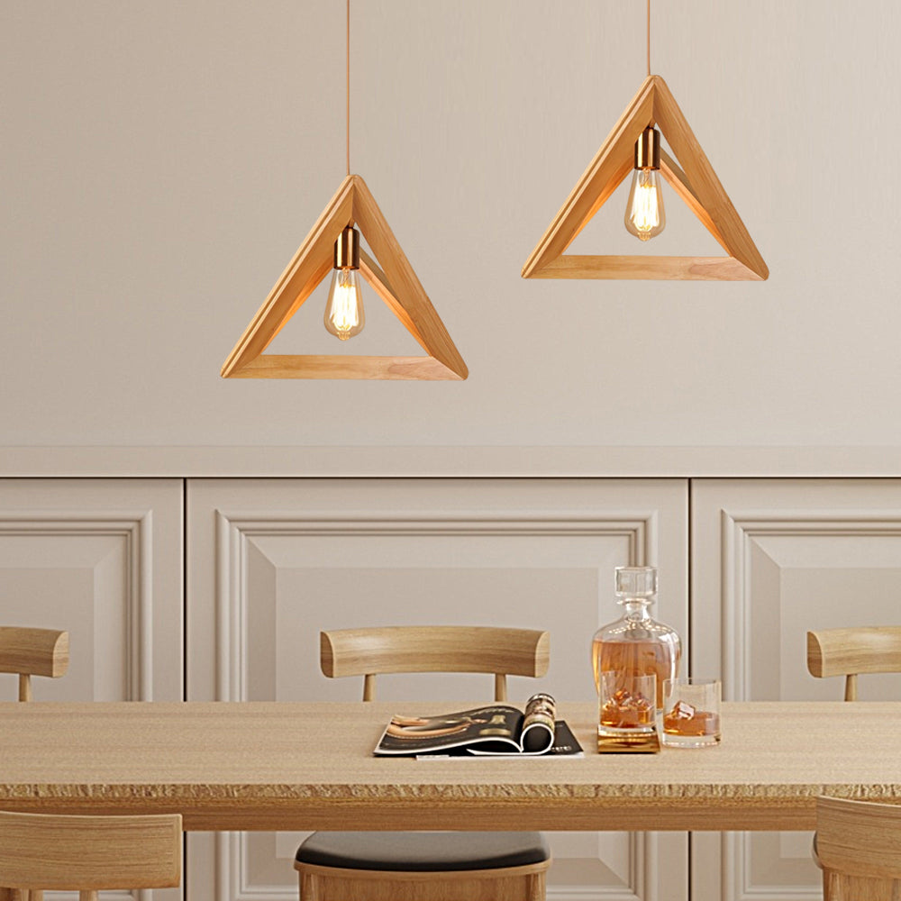 **NORDICFRAME HÄNGELAMPE MIT HOLZRAHMEN** – Stilvolles Geometrisches Design für Ihr Zuhause 1