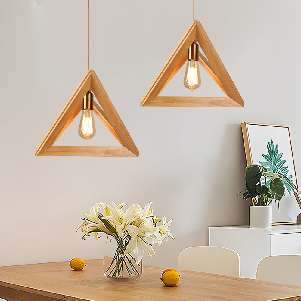 **NORDICFRAME HÄNGELAMPE MIT HOLZRAHMEN** – Stilvolles Geometrisches Design für Ihr Zuhause 3