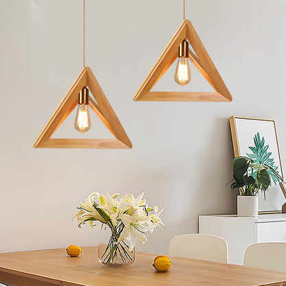 **NORDICFRAME HÄNGELAMPE MIT HOLZRAHMEN** – Stilvolles Geometrisches Design für Ihr Zuhause 3