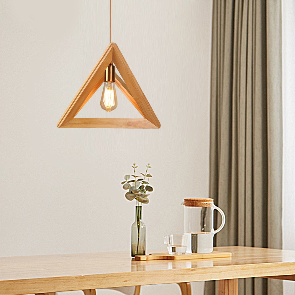 **NORDICFRAME HÄNGELAMPE MIT HOLZRAHMEN** – Stilvolles Geometrisches Design für Ihr Zuhause 4