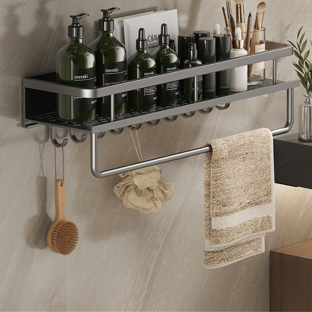 **Neat Nest Aluminium-Aufbewahrungsregal – Stilvolle Wandmontage für Ordnung** 1