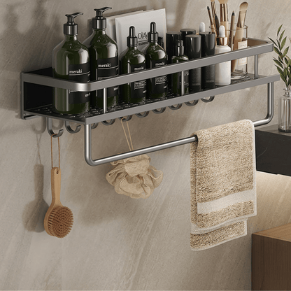 **Neat Nest Aluminium-Aufbewahrungsregal – Stilvolle Wandmontage für Ordnung** 1