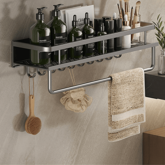 **Neat Nest Aluminium-Aufbewahrungsregal – Stilvolle Wandmontage für Ordnung** 1