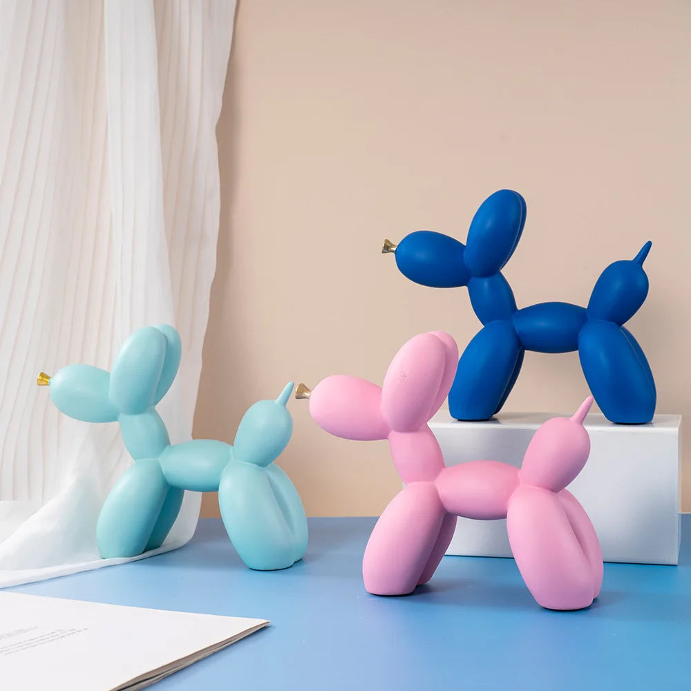 Nette Harz Ballon Hund Ornament – Verspielte Akzente Für Ihr Zuhause 1