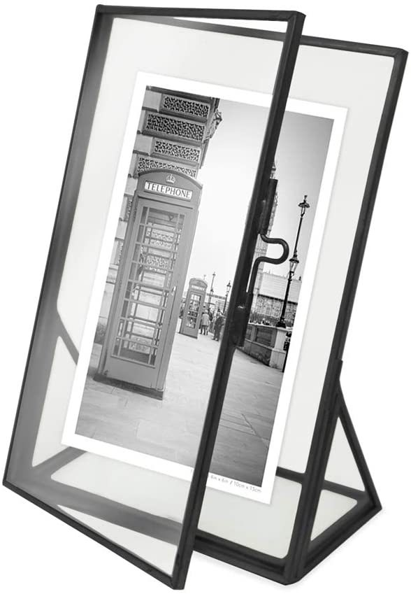 **Nora Freistehender Fotorahmen Metall Schwarz** – Elegantes Design für Ihre Erinnerungen 1