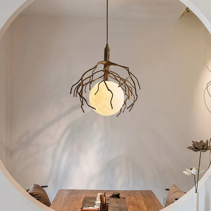**Nordische Baum Retro Mond Pendelleuchte – Stilvolles Licht für Ihr Zuhause** 4