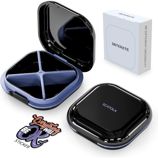 ONTERATE Tablettenbox Reise-Organizer – Praktische Aufbewahrung Für Medikamente 0
