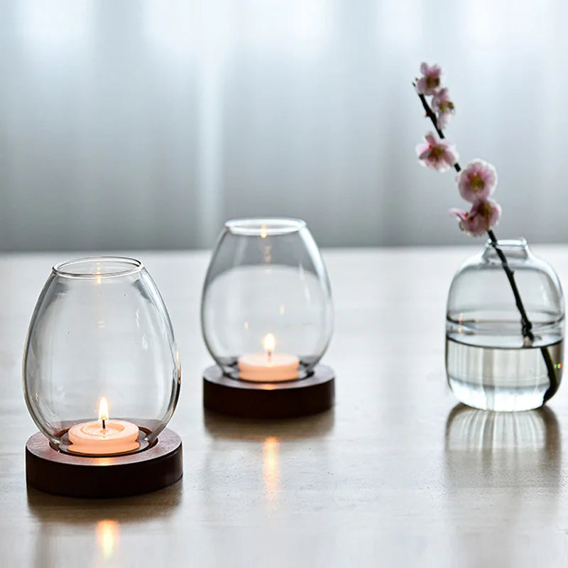 Ovaler Teelichthalter Aus Klarem Glas – Elegante Stimmung Für Ihr Zuhause 1