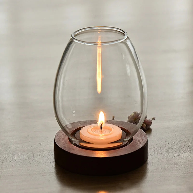 Ovaler Teelichthalter Aus Klarem Glas – Elegante Stimmung Für Ihr Zuhause 4