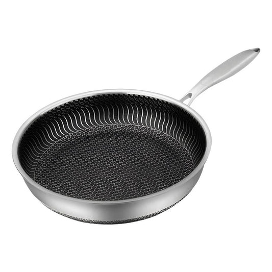 PANFORGE Edelstahlpfanne mit Hexa-Oberfläche – Perfektes Braten für Jeden Tag 0