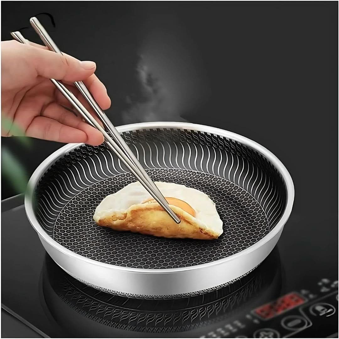 PANFORGE Edelstahlpfanne mit Hexa-Oberfläche – Perfektes Braten für Jeden Tag 4