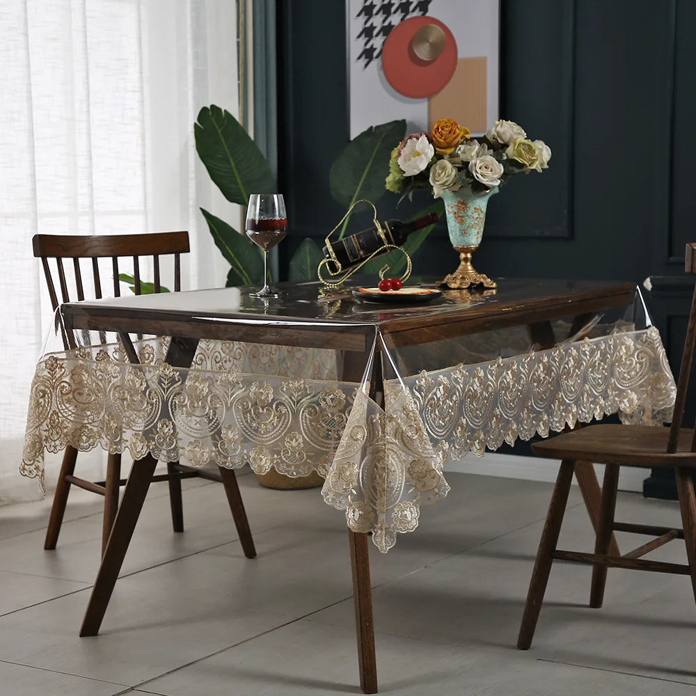 PVC-Tischdecke Mit Spitze – Elegante Schutzlösung Für Jedes Fest 6