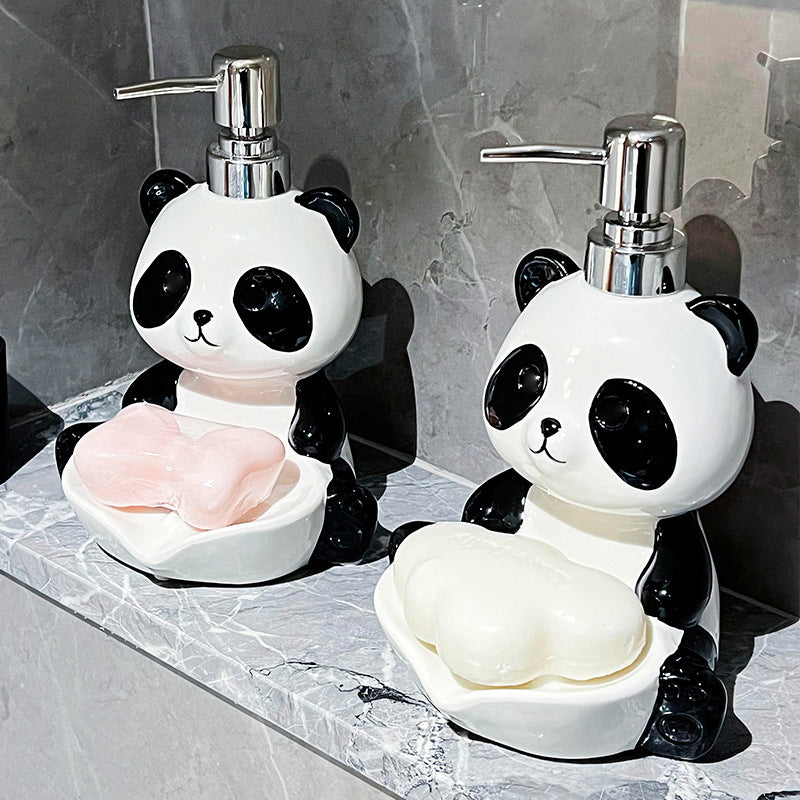Panda 2-in-1-Seifenspender – Charmantes Design für Saubere Hände 1