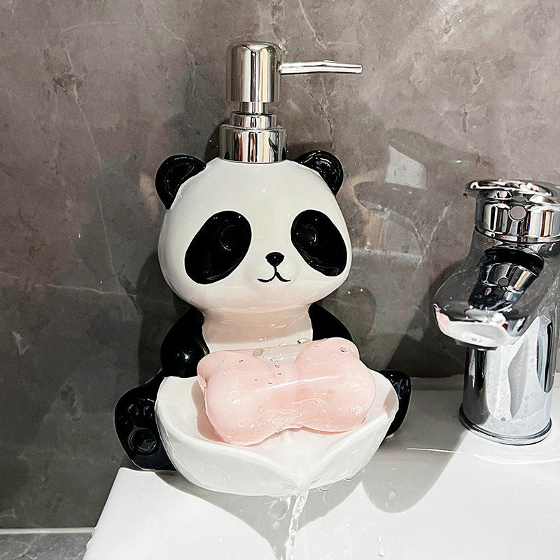 Panda 2-in-1-Seifenspender – Charmantes Design für Saubere Hände 2