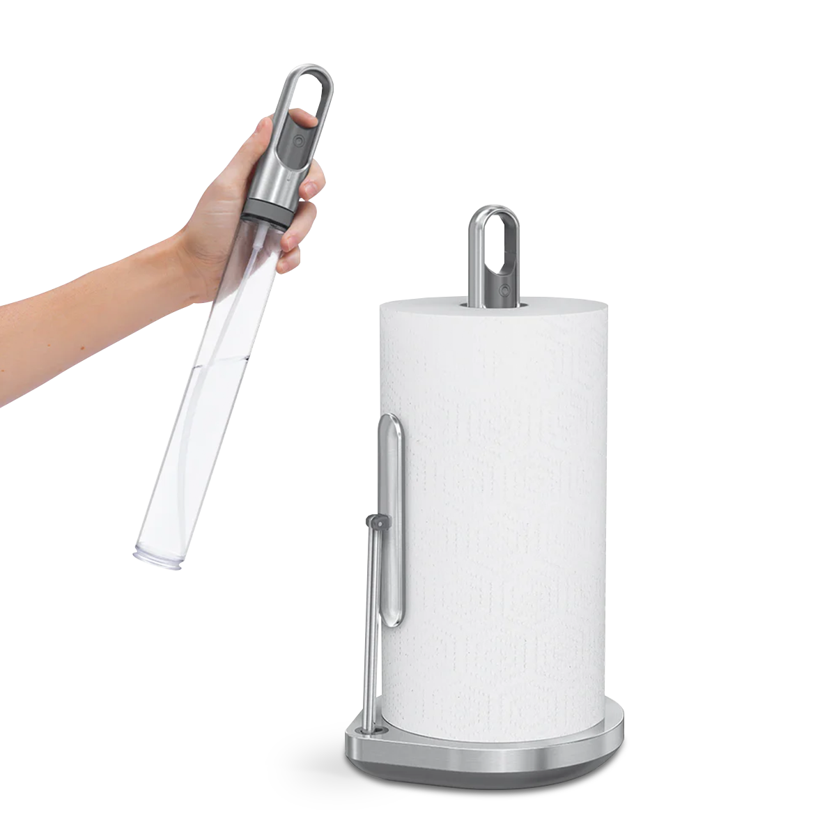 Papierhandtuchhalter Mit Sprühpumpe – Praktische Reinigung Mit Einhandbetrieb 2