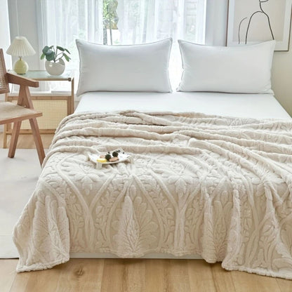 **Paris Weave Jacquard-Fleecedecke – Elegante Gemütlichkeit für Ihr Zuhause** 1