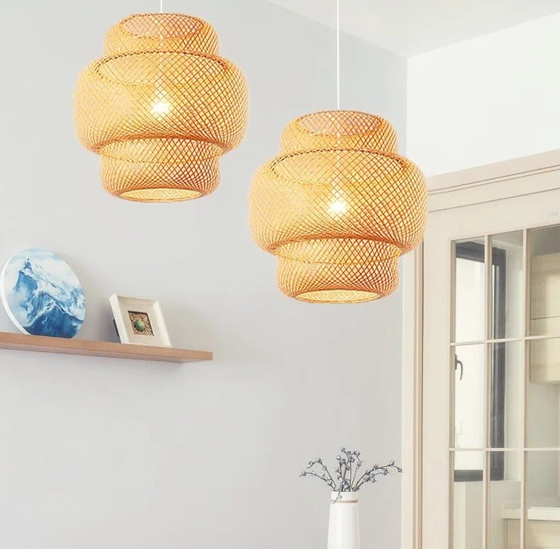 Pendelleuchte Rattan Boho Stil – Handgefertigte Eleganz Für Ihr Zuhause 1