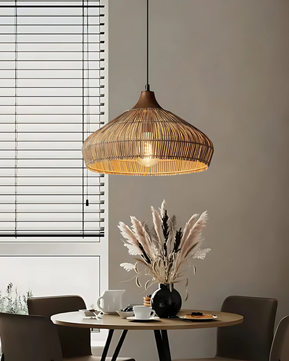 Pendelleuchte Rattan Japandi - Modernes Lichtdesign