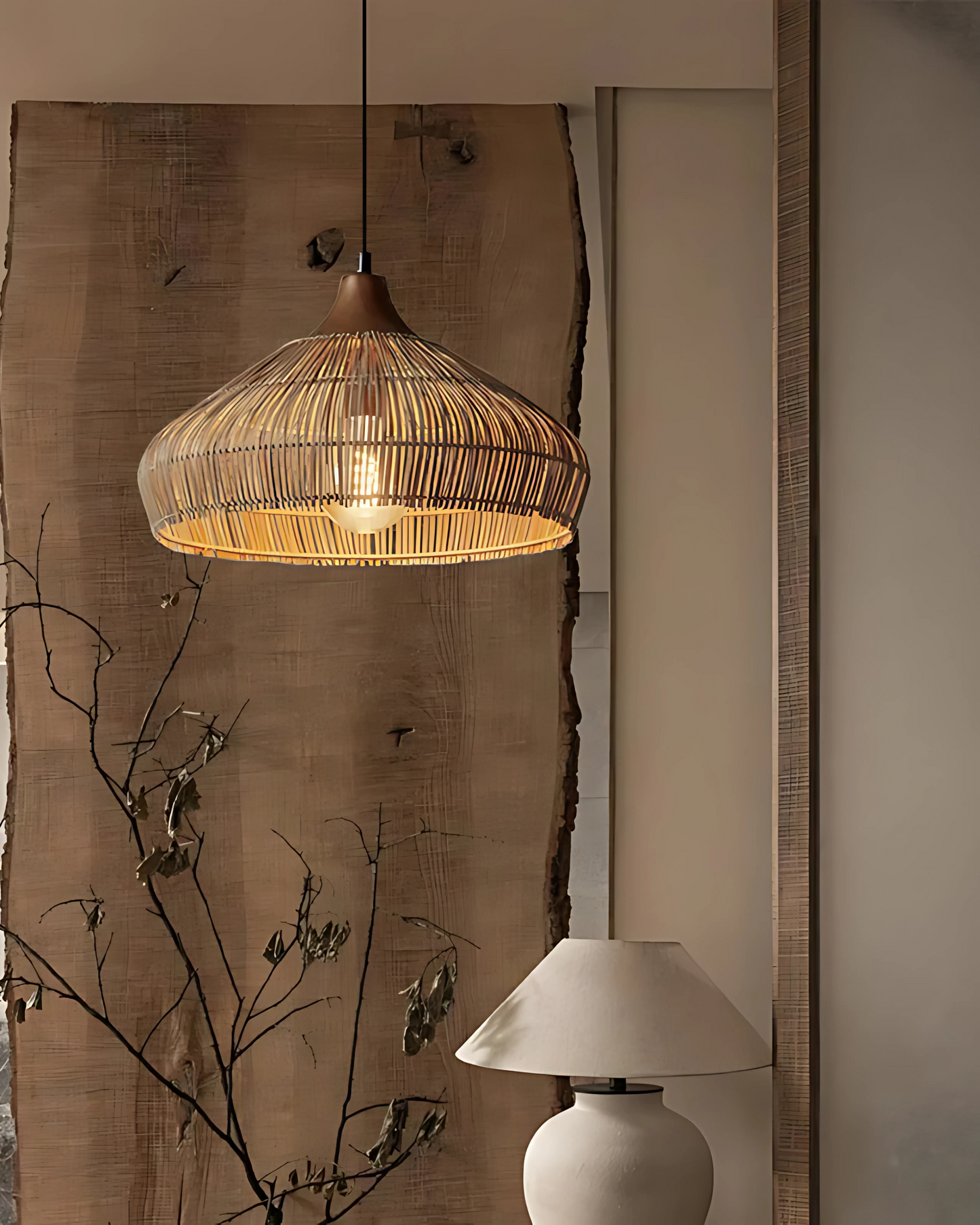 Pendelleuchte Rattan Japandi - Modernes Lichtdesign