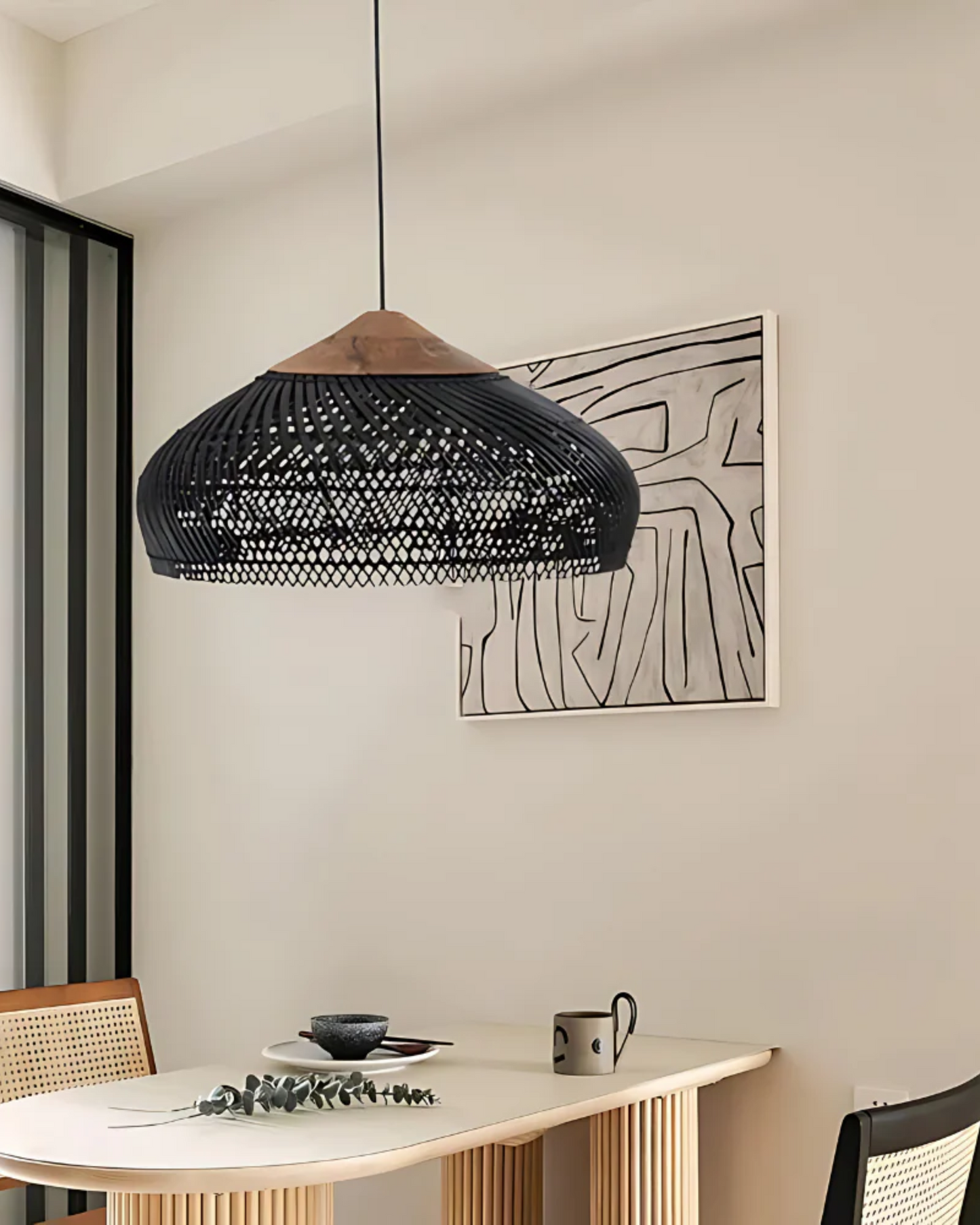 Pendelleuchte Rattan Japandi - Modernes Lichtdesign