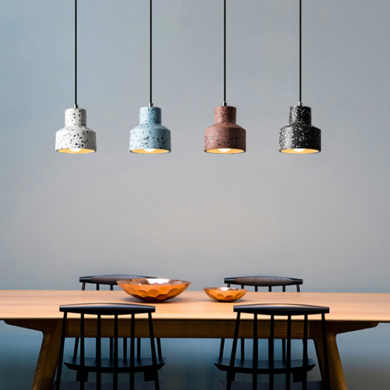 Pendelleuchte Zement Terrazzo – Stilvolle Hängelampe Mit Vintage-Charme 1