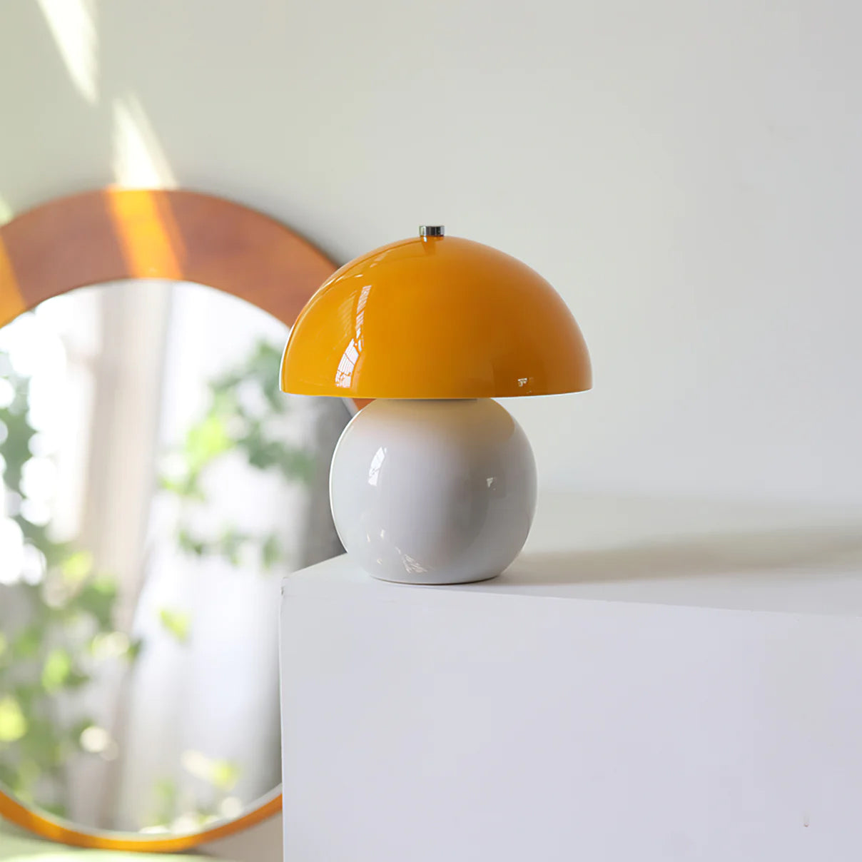 Pilz-Keramik-Tischlampe – Stilvolles Licht Ohne Kabel 2