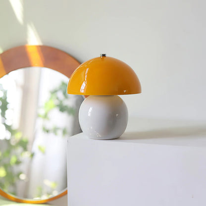 Pilz-Keramik-Tischlampe – Stilvolles Licht Ohne Kabel 2