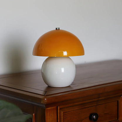 Pilz-Keramik-Tischlampe – Stilvolles Licht Ohne Kabel 3