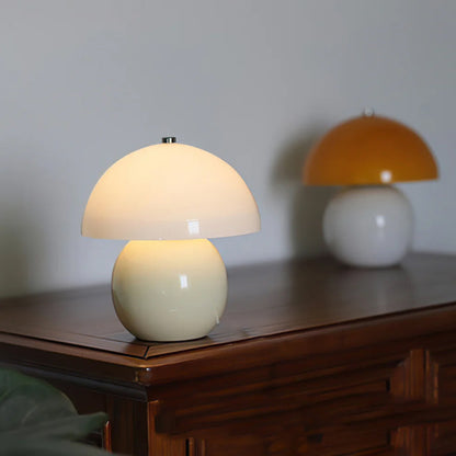 Pilz-Keramik-Tischlampe – Stilvolles Licht Ohne Kabel 5