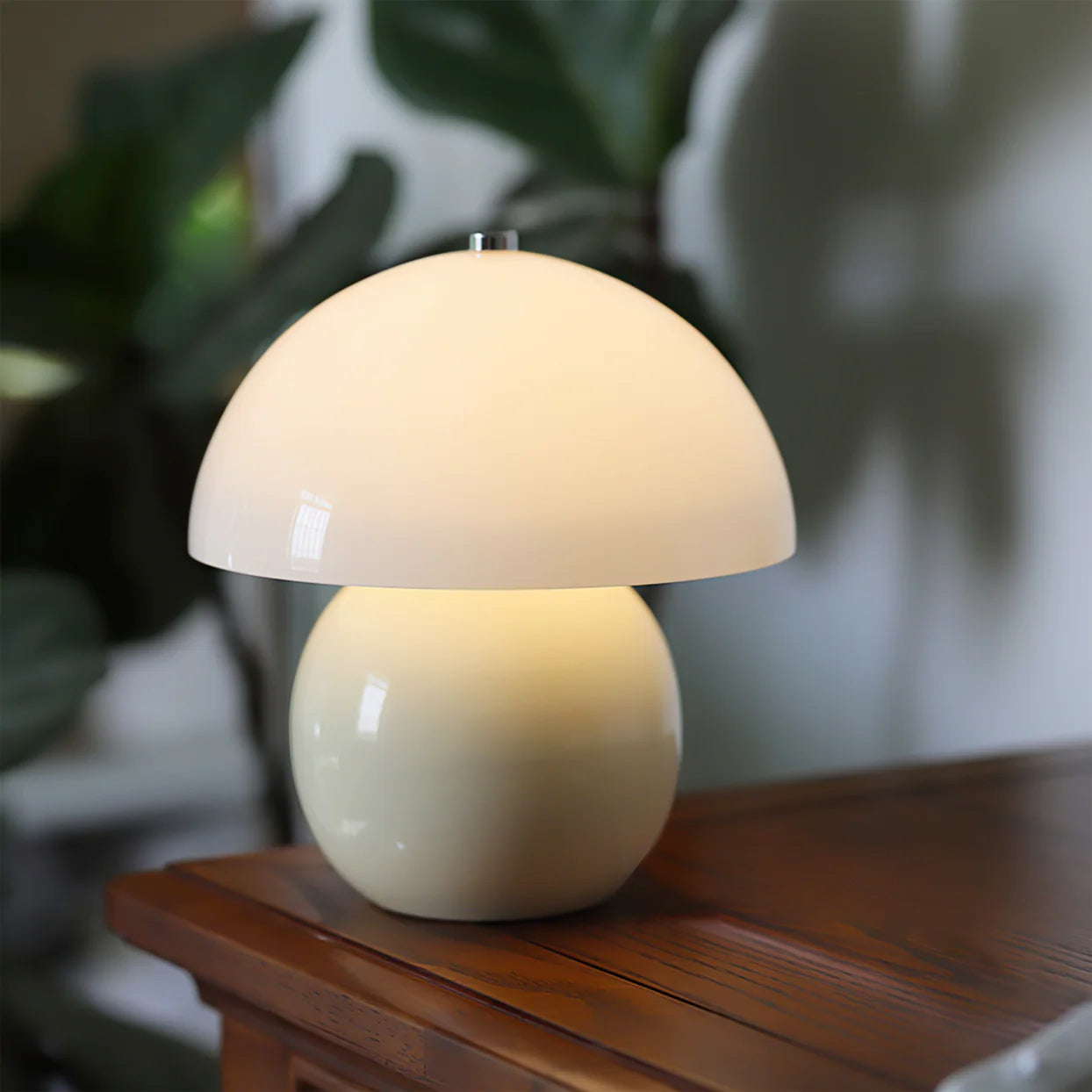 Pilz-Keramik-Tischlampe – Stilvolles Licht Ohne Kabel 6