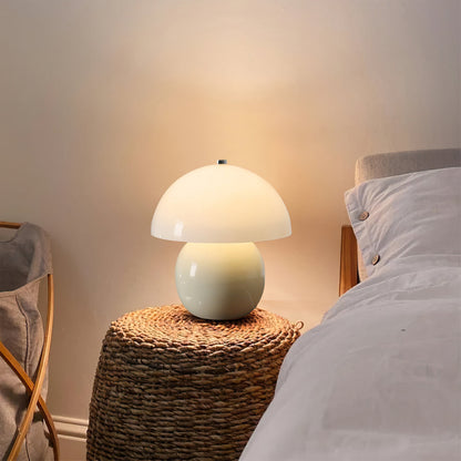 Pilz-Keramik-Tischlampe – Stilvolles Licht Ohne Kabel 8