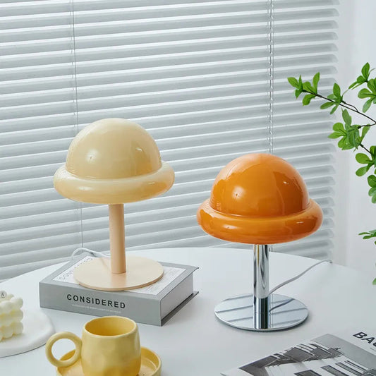 **Pilz-Tischlampe Mid-Century Modern – Stilvolles Retro-Design für jeden Raum** 1