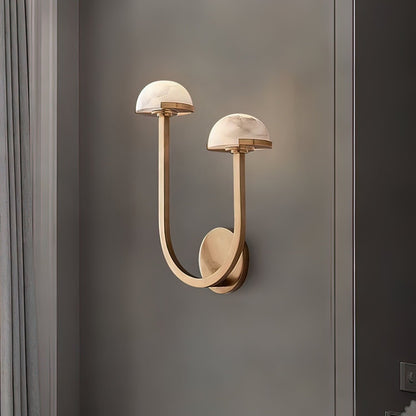 **Pilz Alabaster Wandlampe – Elegantes Design mit Sanftem Licht** 1