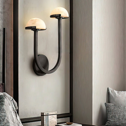 **Pilz Alabaster Wandlampe – Elegantes Design mit Sanftem Licht** 2