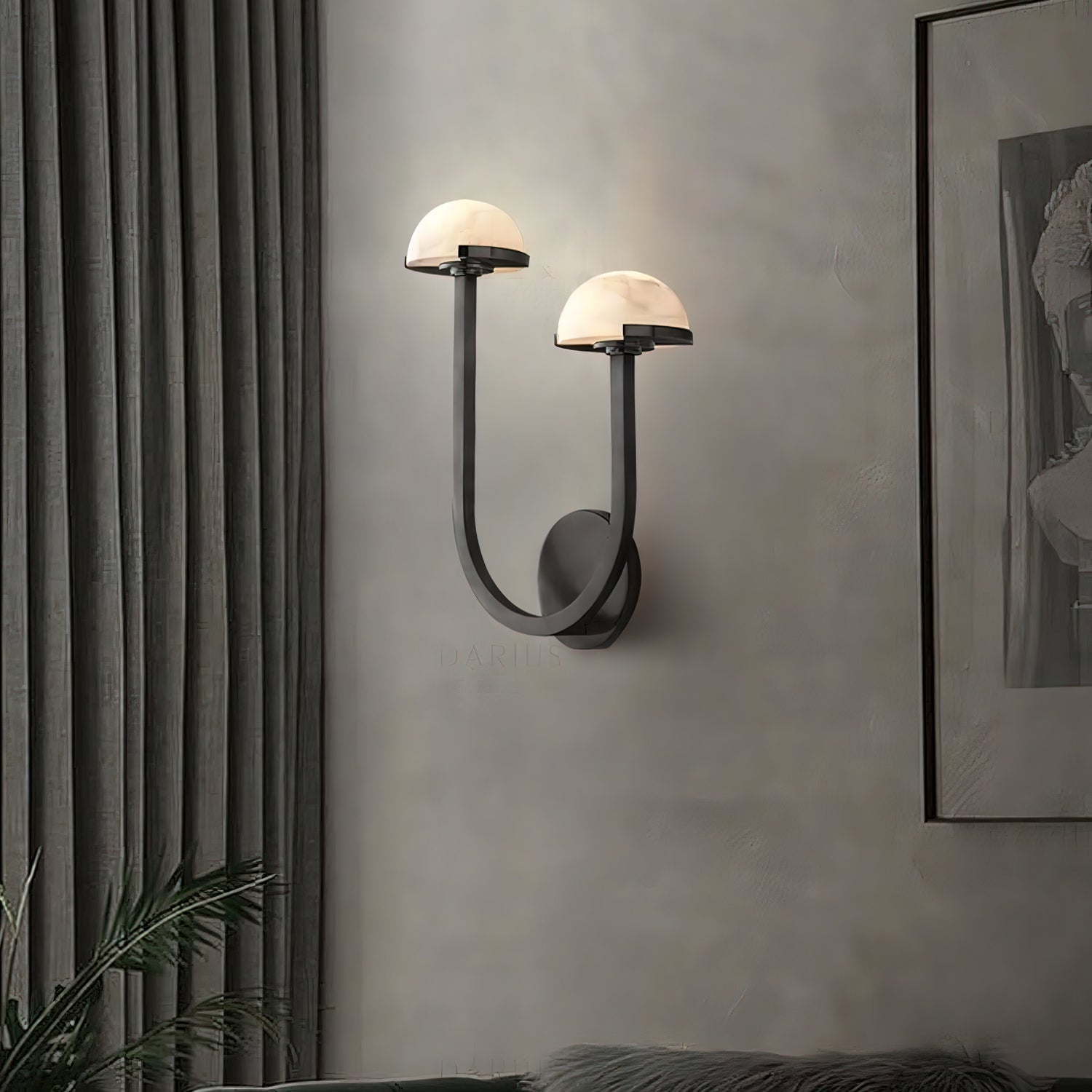 **Pilz Alabaster Wandlampe – Elegantes Design mit Sanftem Licht** 6