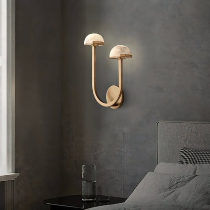 **Pilz Alabaster Wandlampe – Elegantes Design mit Sanftem Licht** 8