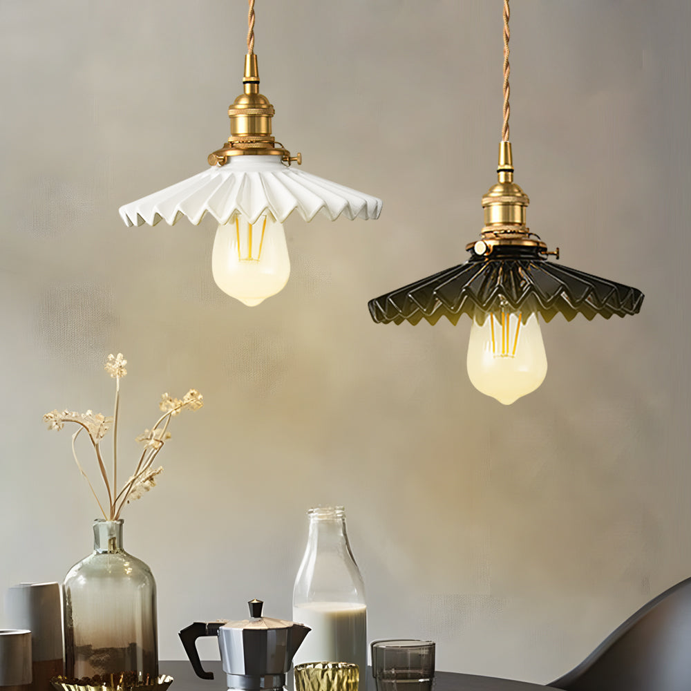 **PleatCeramic Hängelampe** – Elegantes Faltendes Design für Ihr Zuhause 2